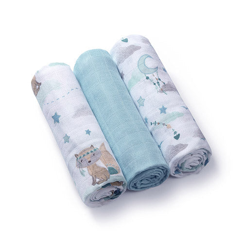 Natural Diapers with Bamboo Light Blue - Medaid International