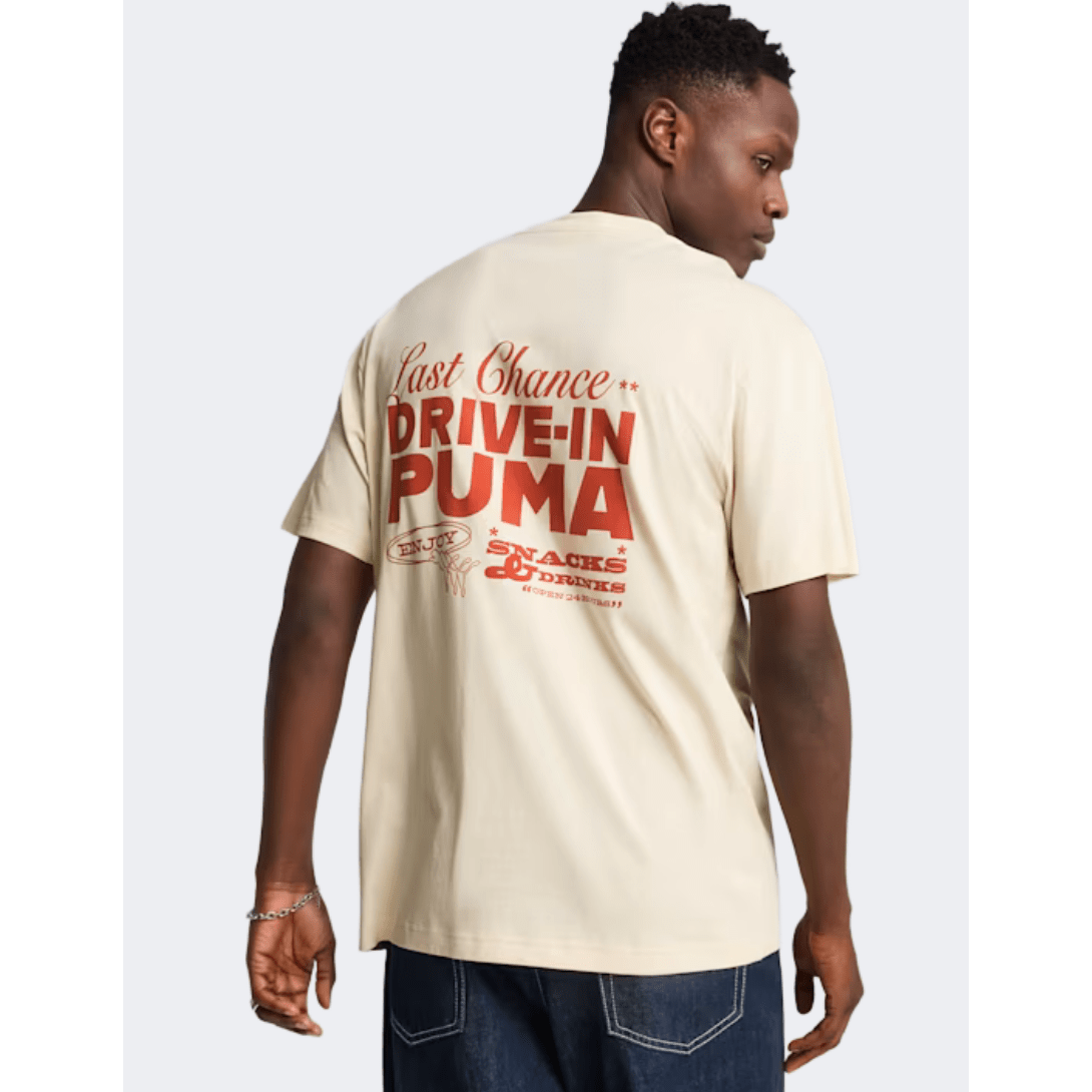Puma Graphic Men Lifestyle T-Shirt Alpine Snow - Medaid