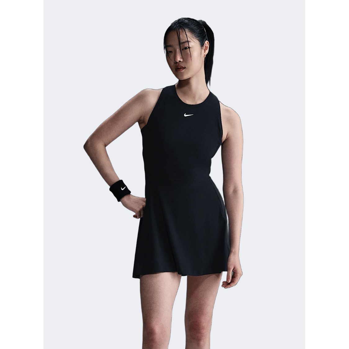Nike Victory Women Tennis Dress Black - Medaid