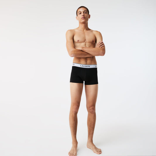 Men's Lacoste Contrast Waistband Trunk Three-Pack - Medaid International