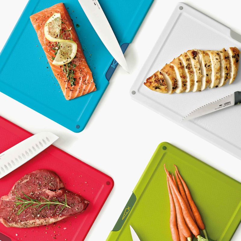 Joseph Joseph Folio™ Icon Plus Multicolour 8-piece Knife & Chopping Board Set - Medaid