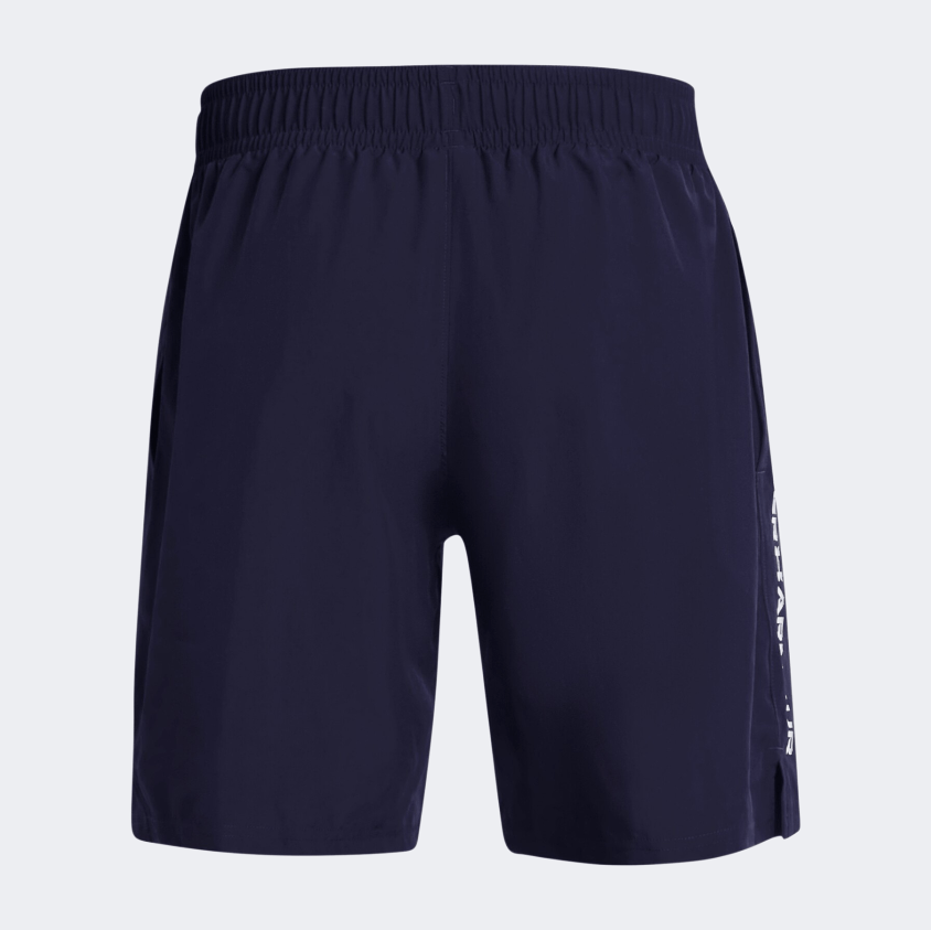 Under Armour Tech Woven Wordmark Men Training Short Midnight Navy/White - Medaid
