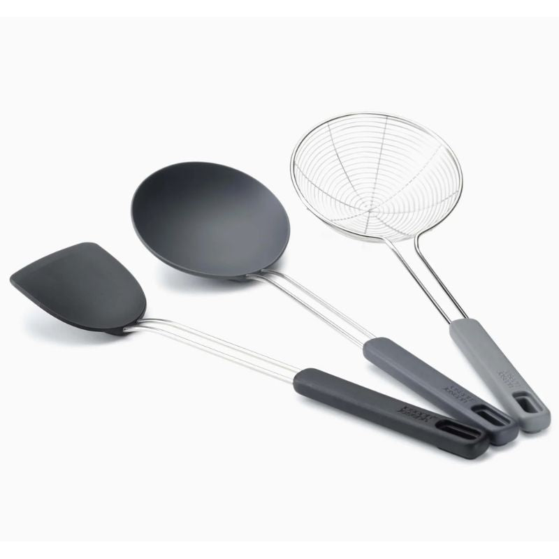 Joseph Joseph Nest™ Fusion 3-piece Black Wok Utensil Set - Medaid