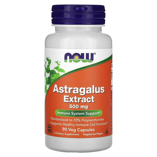 NOW Foods, Astragalus Extract, 500 mg, 90 Veg Capsules - Medaid