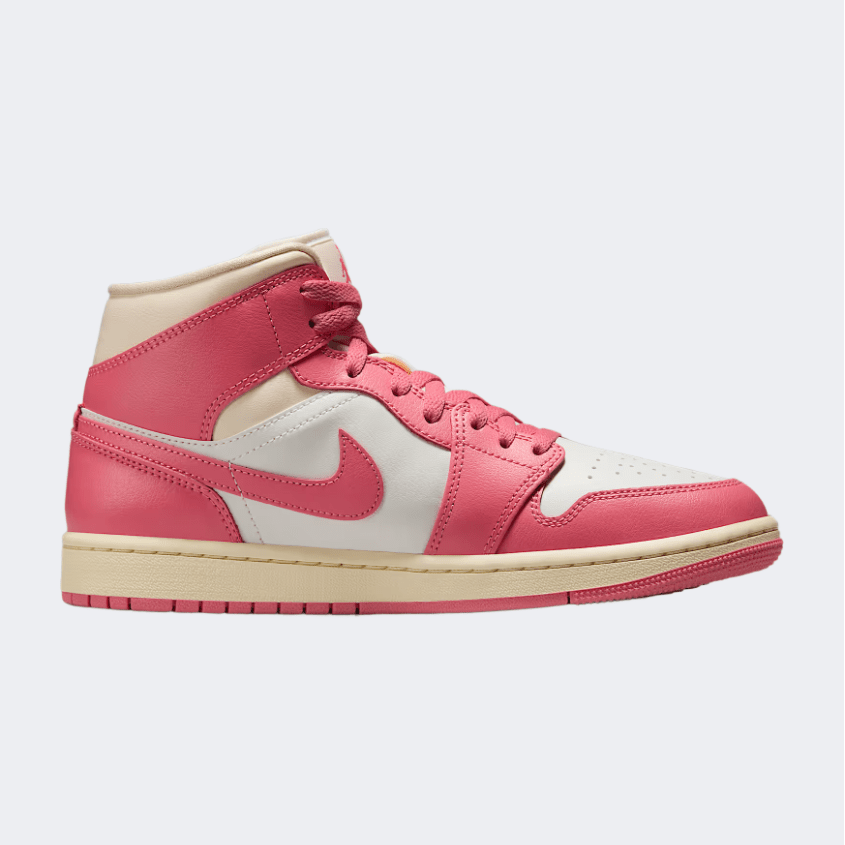 Nike Air Jordan 1 Mid Women Lifestyle Shoes Pink - Medaid