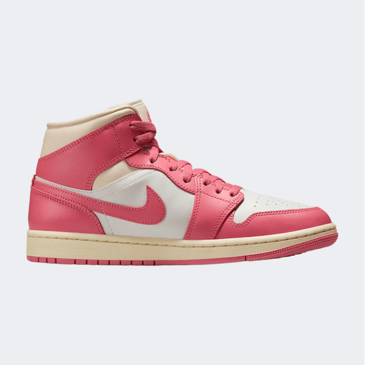 Nike Air Jordan 1 Mid Women Lifestyle Shoes Pink - Medaid