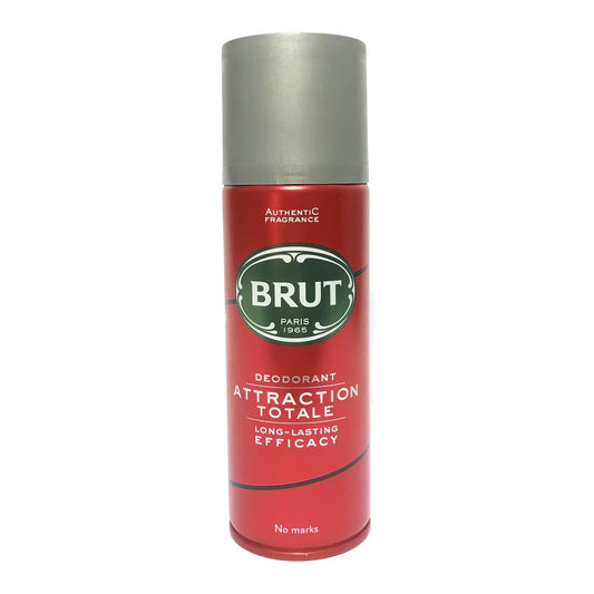Brut déodorant homme spray Attraction - 200ml Attraction Totale Deodorant Body Spray by Brut for Men - 6.7 oz Deodorant Spray - Medaid
