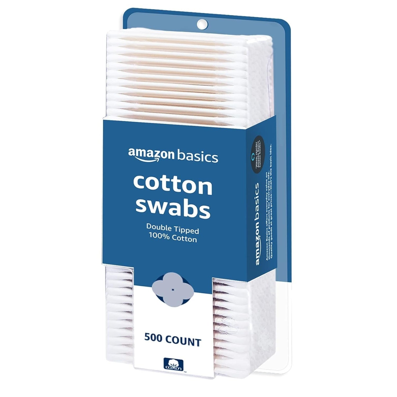 Amazon Basics Cotton Swabs, 500 Count - Medaid