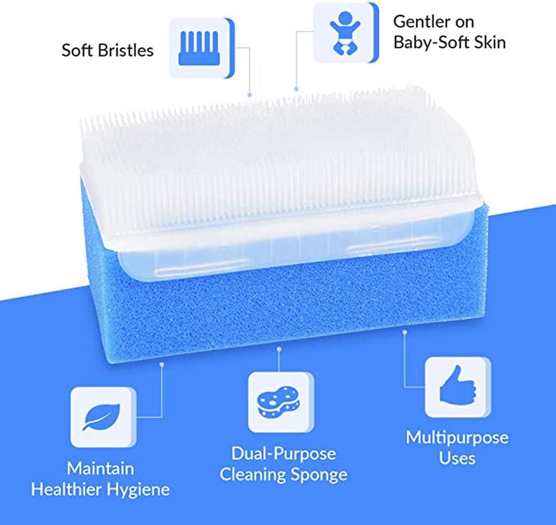 Starthi Sensory Brush- Sensory Processing Disorder and Autism Therapressure Therapy Brush Sponge Brush Surgical Hands Scrub Bristle Brushes (6 Pack)（Random Color） - Medaid