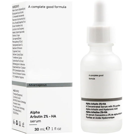 Hpbaggy Alpha Arbutin 2% + HA, 30 ml, Alpha Arbutin 2% + Hyaluronic Acid Serum, Face Serum - Medaid
