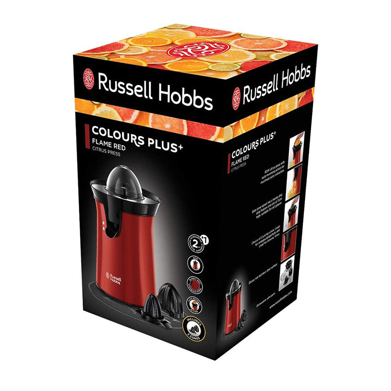 Russell Hobbs Desire Citrus Press - Juicer - Electric, 2 accessories, 60 W, Red - Medaid