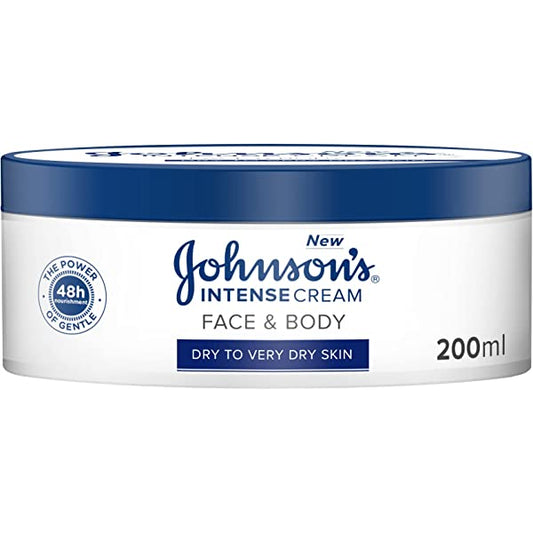 Johnson's Intense Face & Body Cream Intense Nourishment 200ml - Medaid