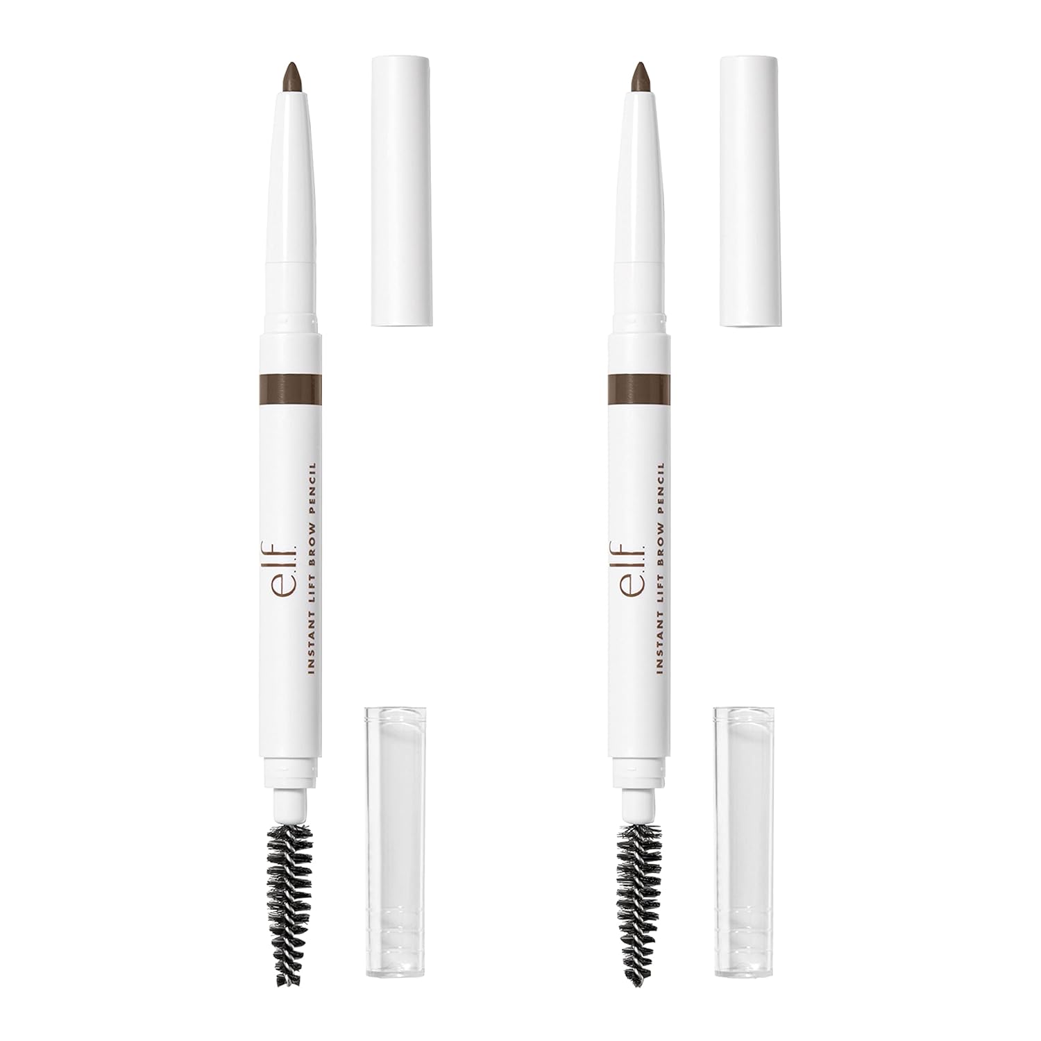 e.l.f., Instant Lift Brow Pencil, Dual-Sided, Precise, Fine Tip, Shapes, Defines, Fills Brows, Contours, Combs, Tames, Neutral Brown, 0.006 Oz - Medaid