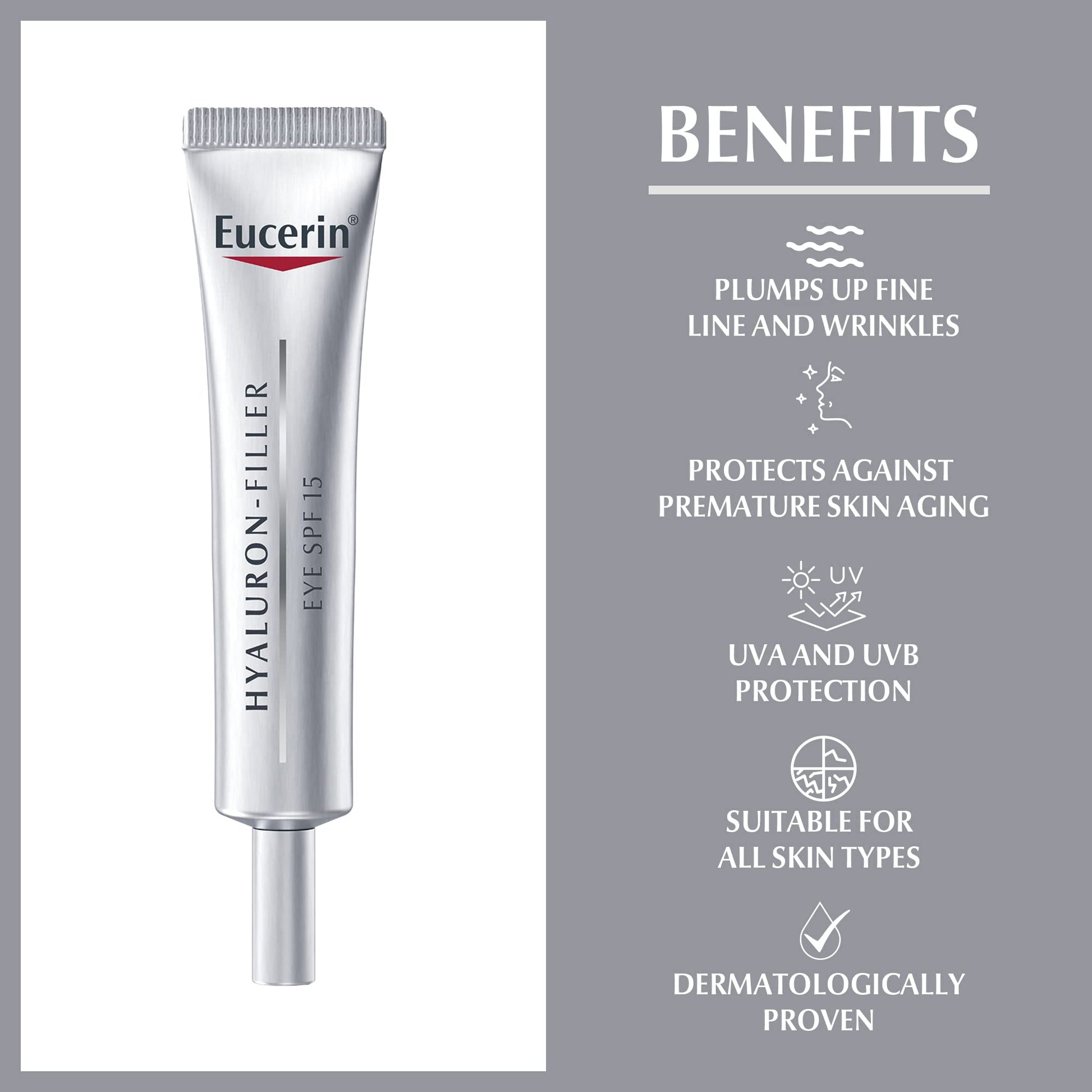 Eucerin Hyaluron-Filler Anti Age SPF15 Eye Cream - Medaid - Lebanon