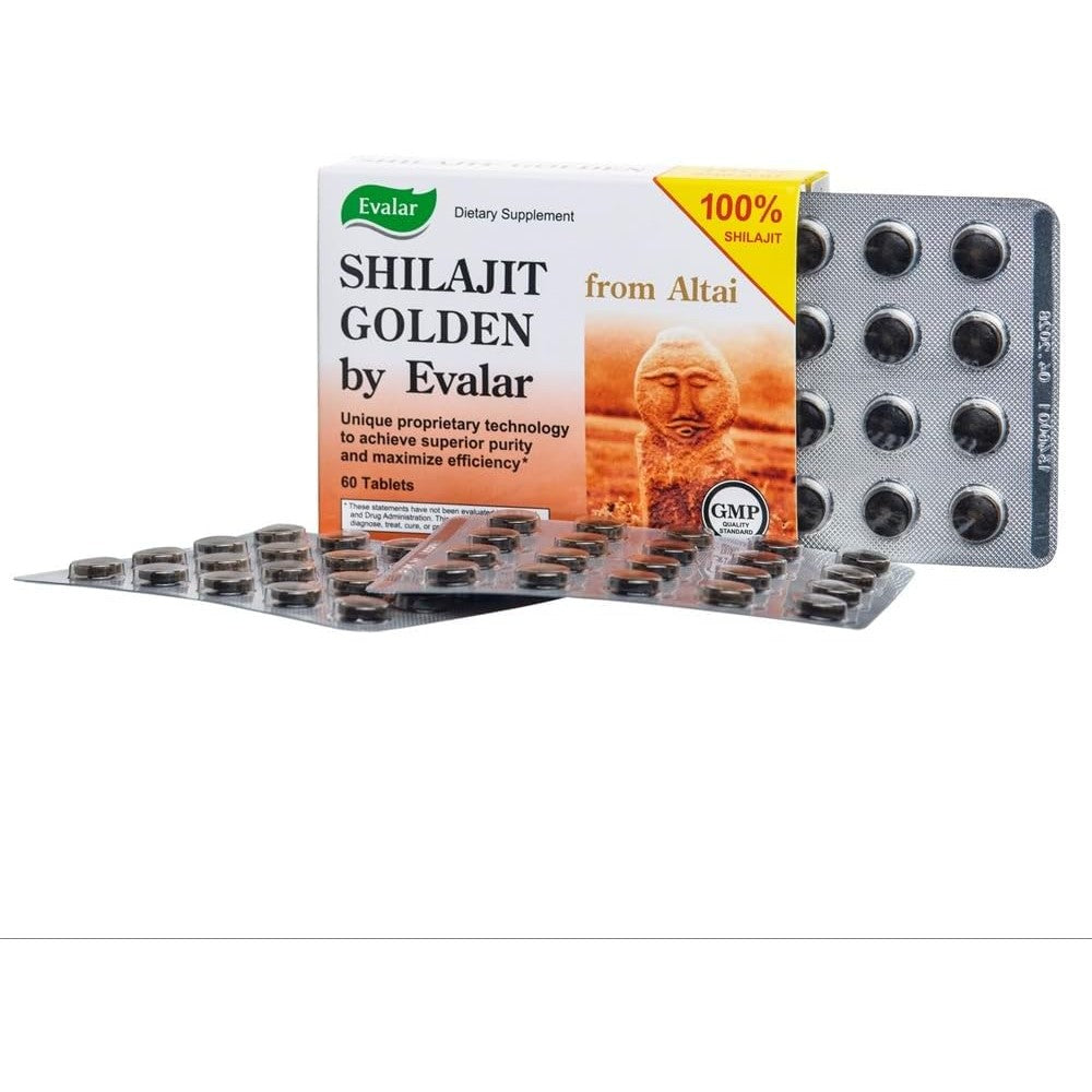 Evalar Shilajit Golden Siberian Altai 60 Tabs - Medaid