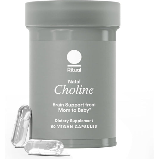 Ritual Natal Choline Supplement, 550mg, Supports Baby’s Cognitive Function When Taken During Pregnancy and Choline Content in Breastmilk*, 30 Day Supply - Medaid