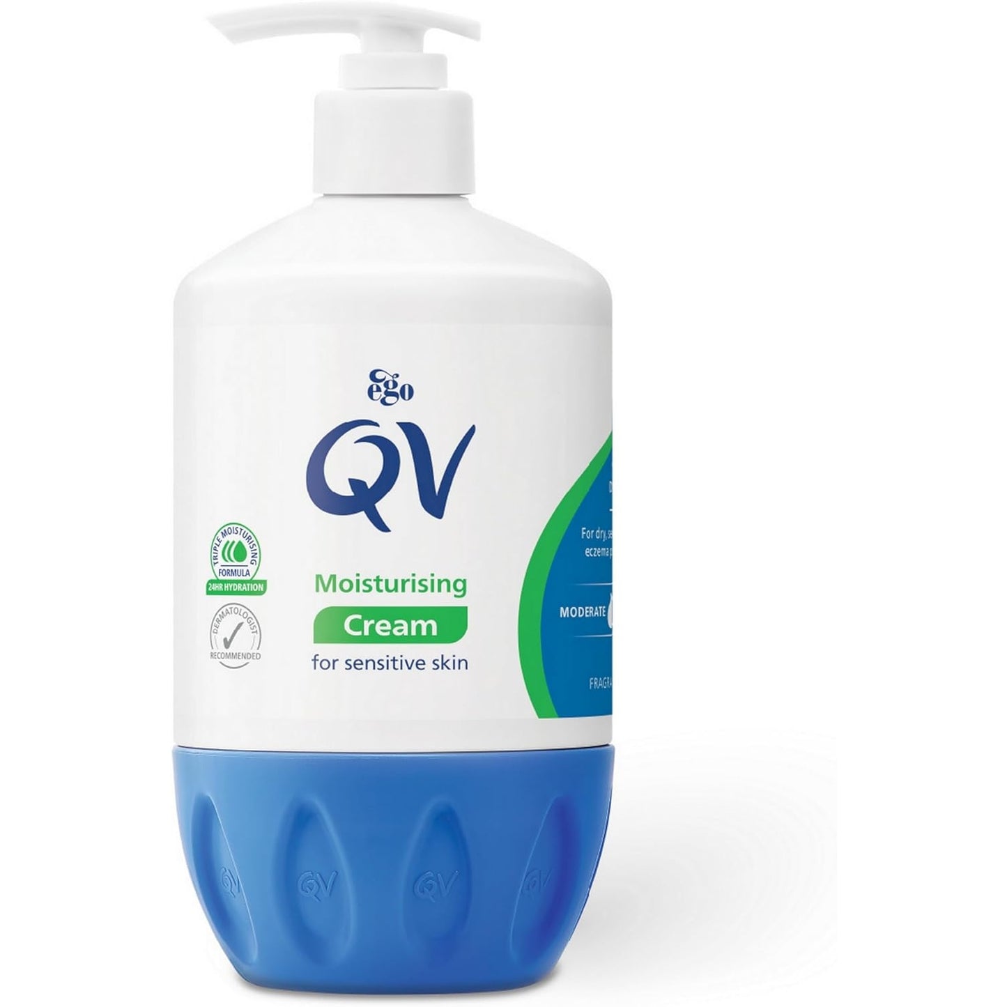 QV Cream, 500g (Pack of 1) | 10% Glycerin | Rich Protective Moisturiser, Hydrating Skin Care | Pump Dispenser Bottle - Medaid