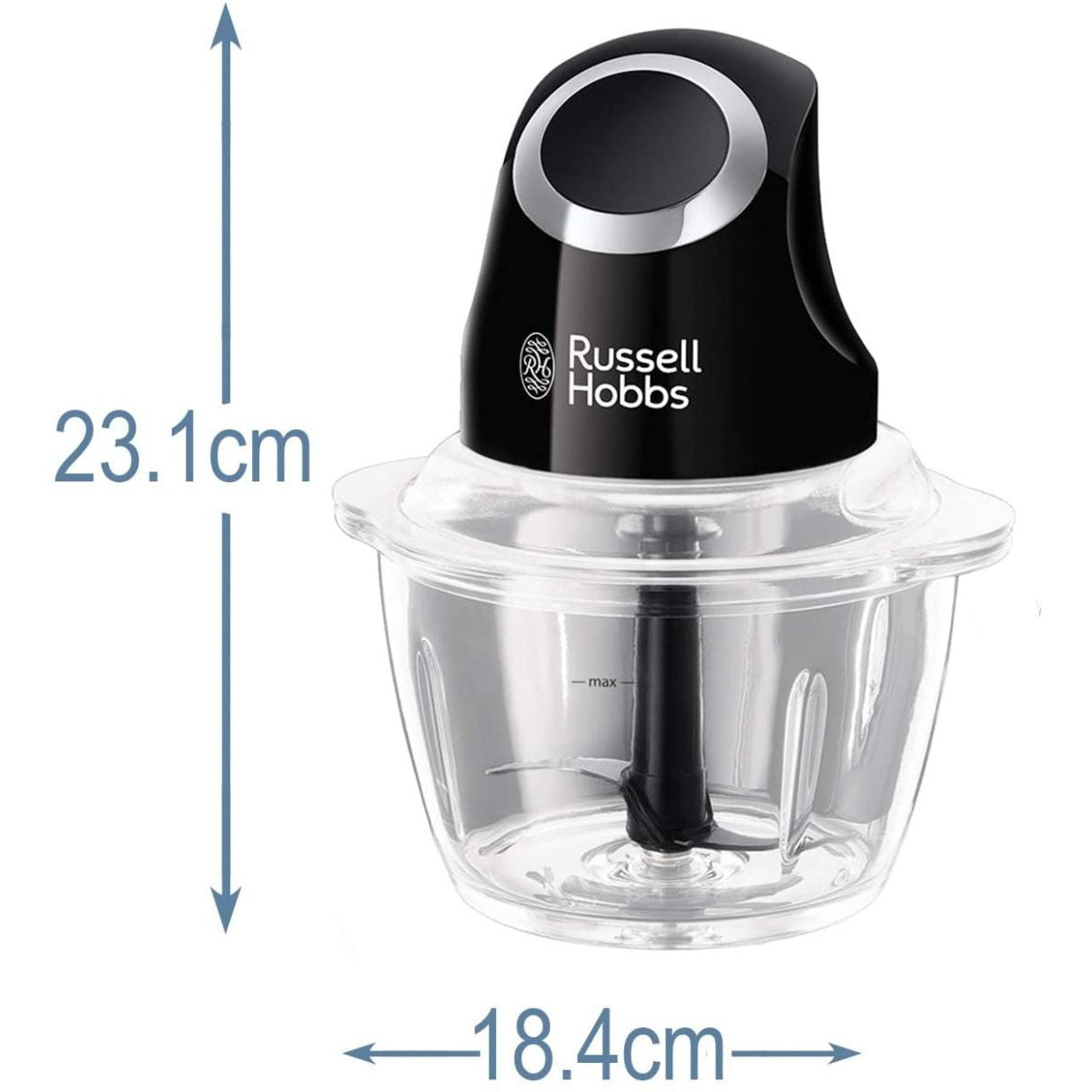 Russell Hobbs Desire Mini Chopper, Matte Black - Medaid