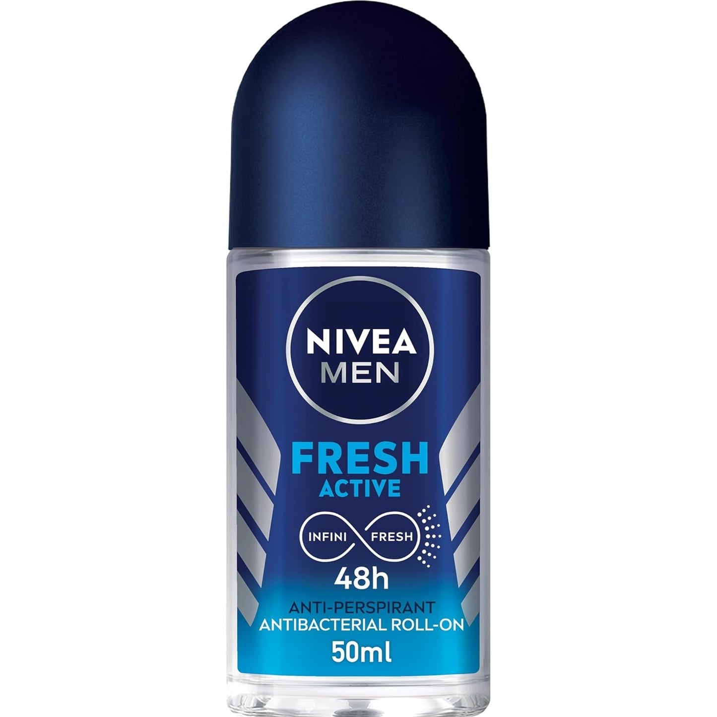 NIVEA MEN Antiperspirant Roll-on for Men, Fresh Active Fresh Scent, 2x50ml - Medaid