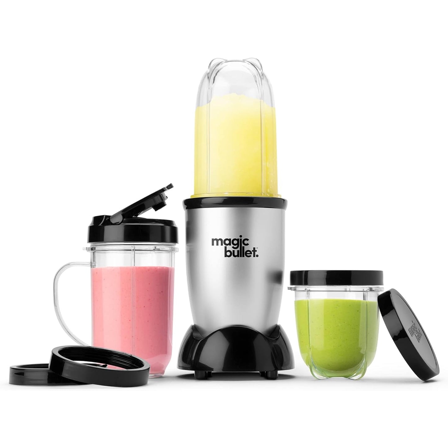 Magic Bullet Blender, Small, Silver, 11 Piece Set - Medaid
