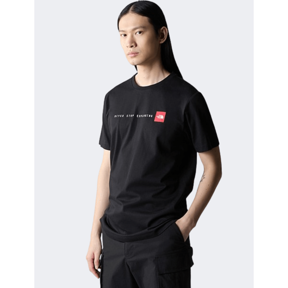 The North Face Never Stop Exploring Men Lifestyle T-Shirt Black/Red - Medaid International