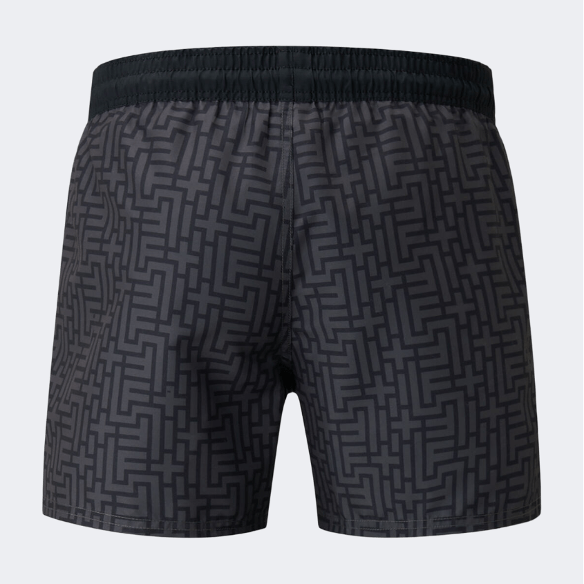 Fire And Ice Nelson2 Men Beach Swim Short Liquid Black - Medaid