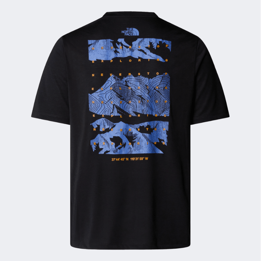 The North Face Foundation Mountains Faces Men Lifestyle T-Shirt Black - Medaid