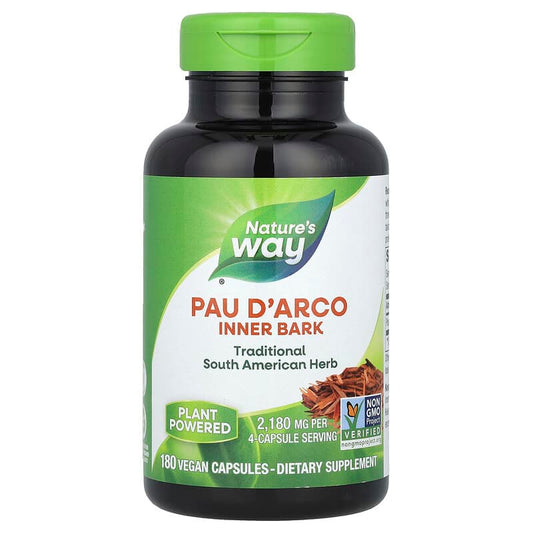Nature's Way, Pau d'Arco Inner Bark, 2,180 mg, 180 Vegan Capsules - Medaid