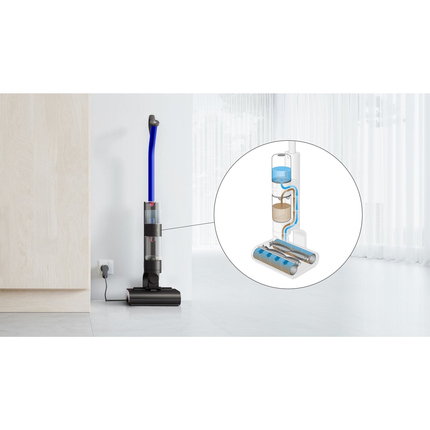 Dyson WashG1™ wet cleaner (Matte Black/Ultra Blue) - Medaid