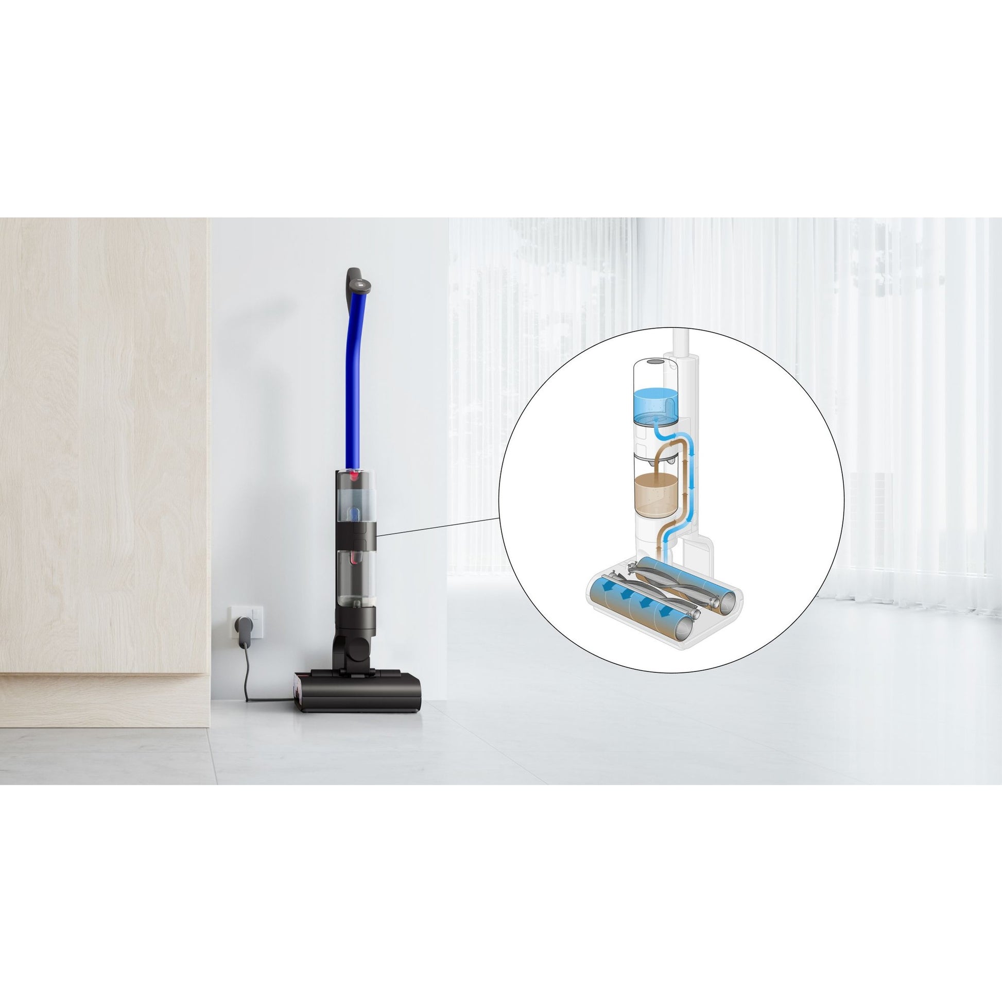 Dyson WashG1™ wet cleaner (Matte Black/Ultra Blue) - Medaid