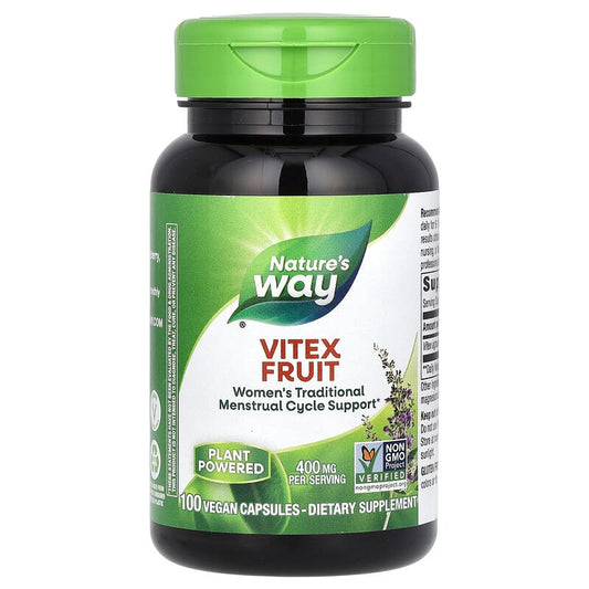 Nature's Way, Vitex Fruit, 400 mg, 100 Vegan Capsules - Medaid