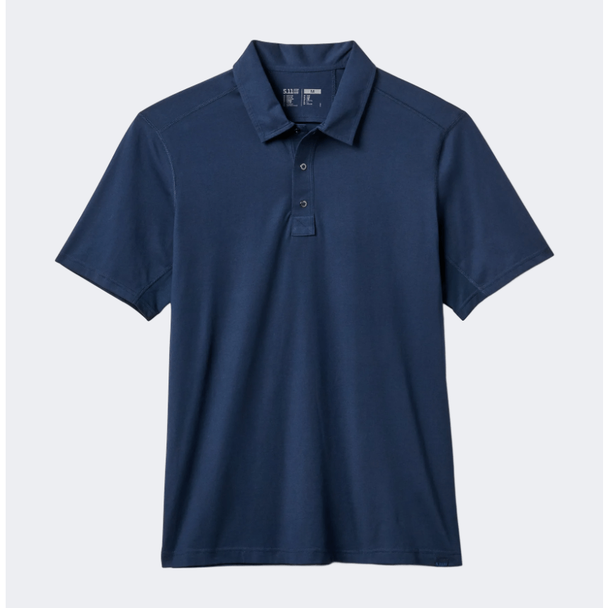 5-11 Archer Crest Men Tactical Polo Short Sleeve Pacific Navy - Medaid