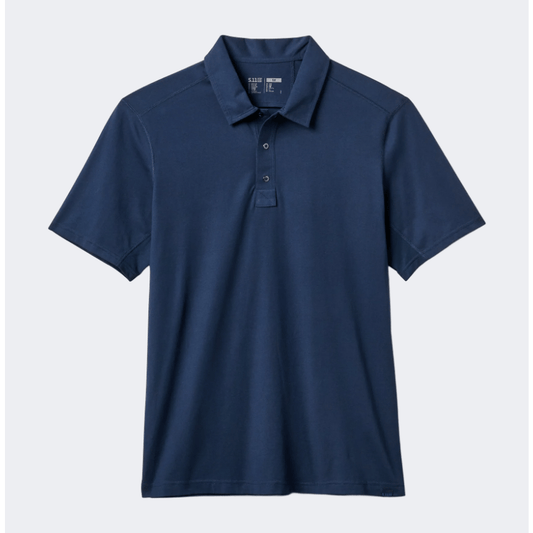 5-11 Archer Crest Men Tactical Polo Short Sleeve Pacific Navy - Medaid