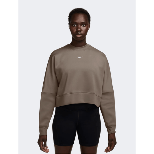 Nike Prima Dri-Fit Women Training Sweatshirt Brown - Medaid
