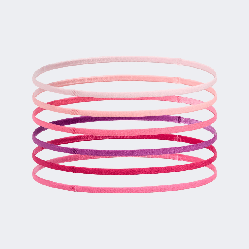 Under Armour Mini Elastic 6 Pack Girls Lifestyle Band Prime Pink/White - Medaid International
