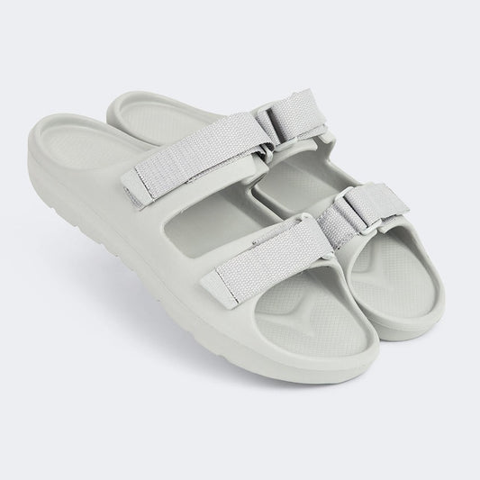 Oil And Gaz Comfortable Men Beach Slide Grey - Medaid