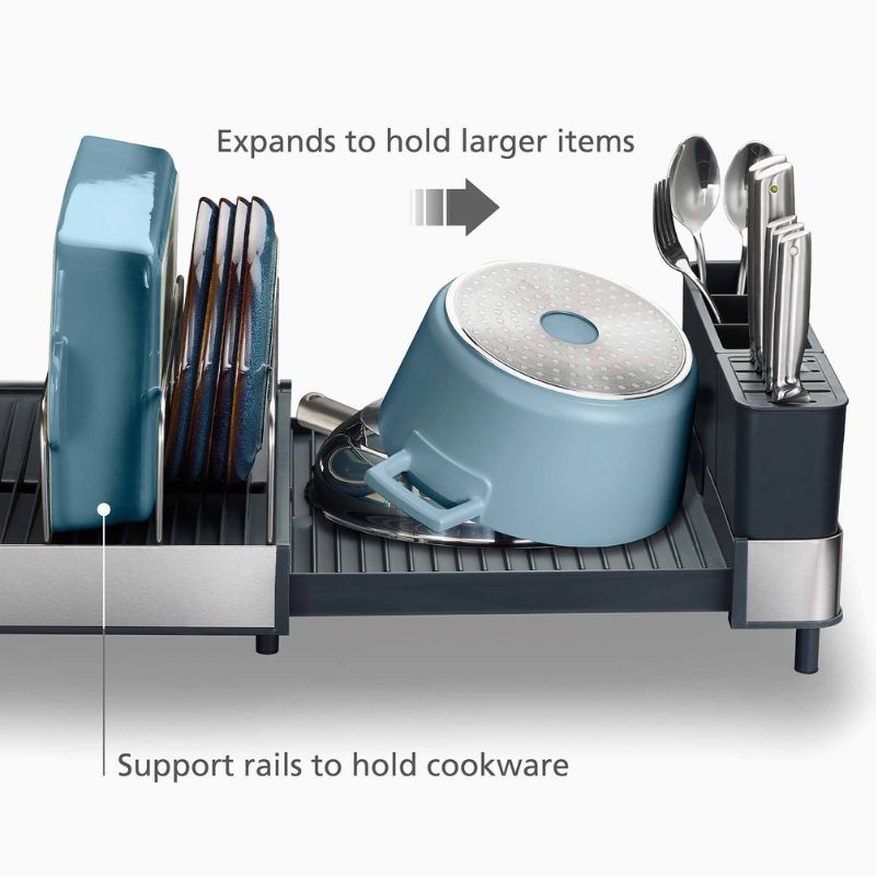Joseph Joseph Extend™ Max Stainless-steel Expandable Dish Drainer - Medaid