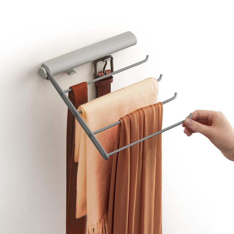 Joseph Joseph Orderly™ Ecru Belt, Tie & Scarf Hanging Rail - Medaid