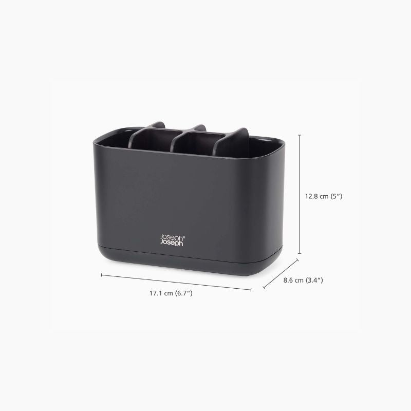 Joseph Joseph EasyStore™ Large Matt Black Toothbrush Holder - Medaid