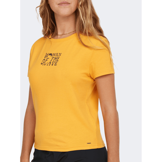 Oneill Wow Women Lifestyle T-Shirt Golden Honey - Medaid International