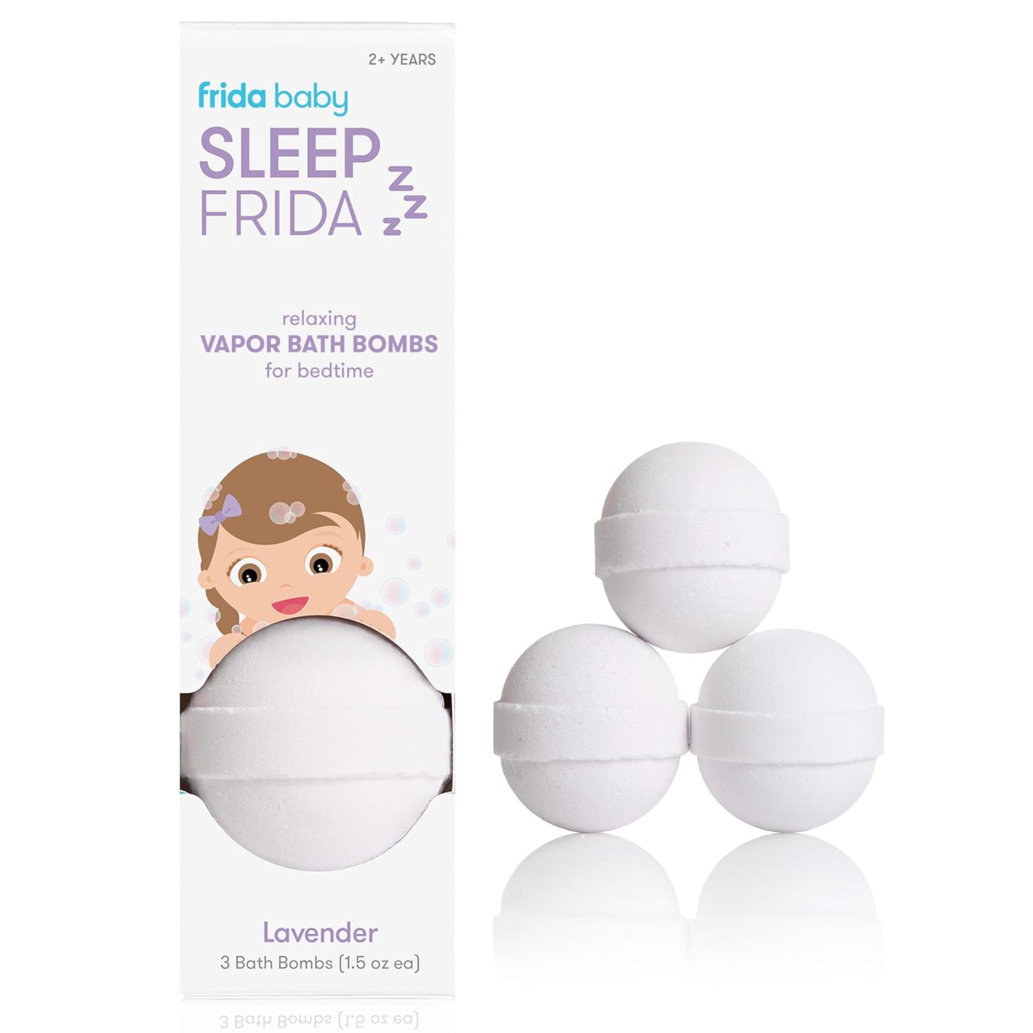 Frida Baby Natural Vapor Bath Bombs for Toddlers & Kids, Eucalyptus Essential Oil Shower Bombs for Aromatherapy, 3 Count - Medaid