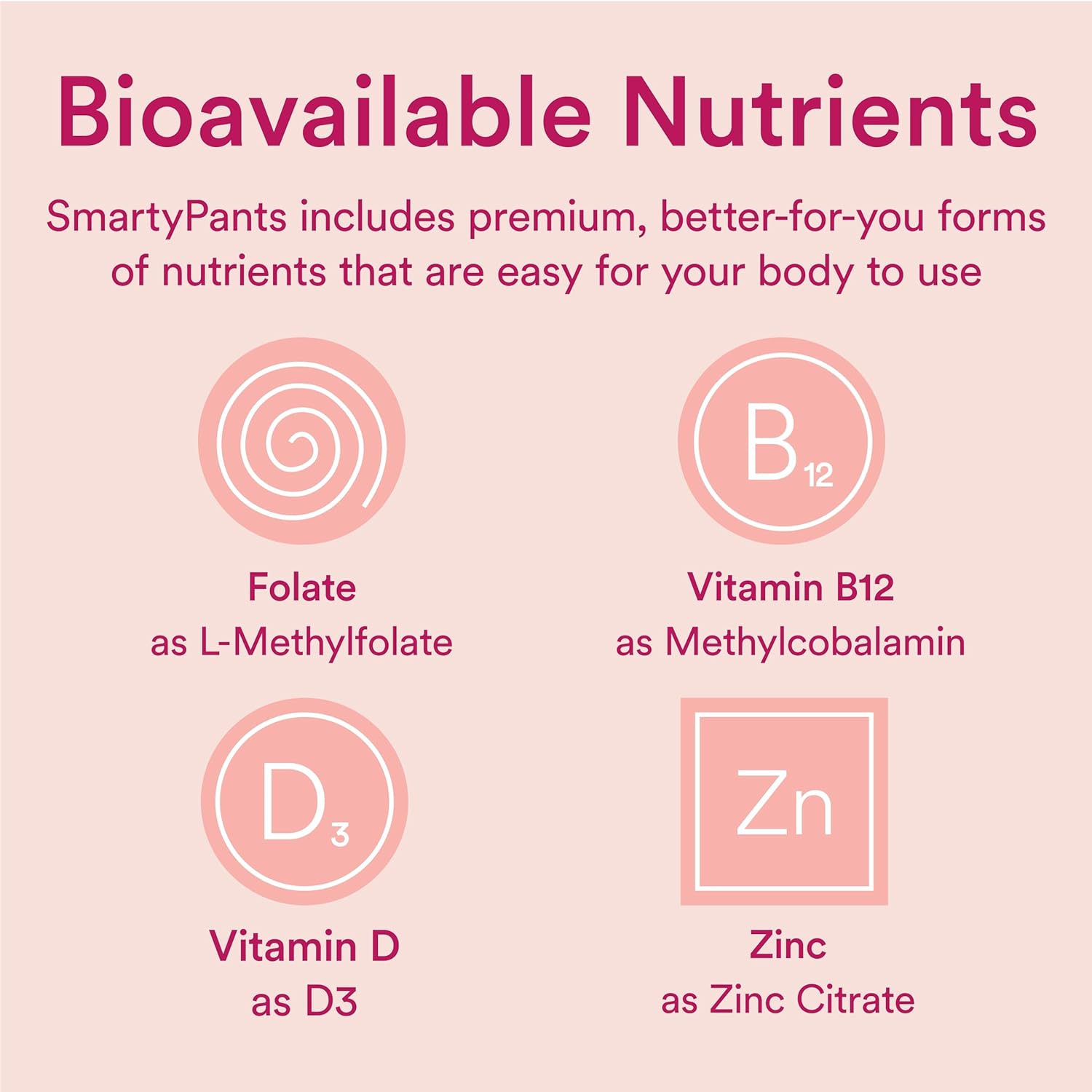 SmartyPants Women's Multivitamin Gummies, Sugar Free: Biotin, Methylfolate, Omega 3 (ALA), Vitamin D3, C, Vitamin B12, B6, Vitamin A, K & Zinc, Gluten Free, 60 Count (20 Day Supply) - Medaid