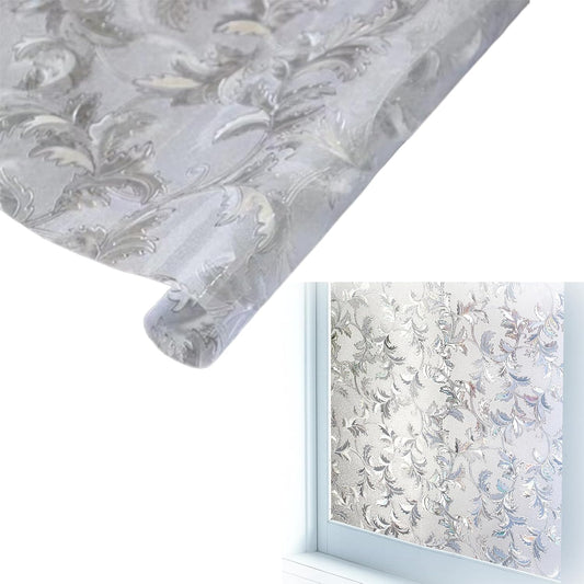 Frosted Stained Glass Window Film | Decorative PVC Privacy Cling | Non-Adhesive Static Design | Easy Installation | Enhance Home Décor | Size: 60 x 200cm - Medaid