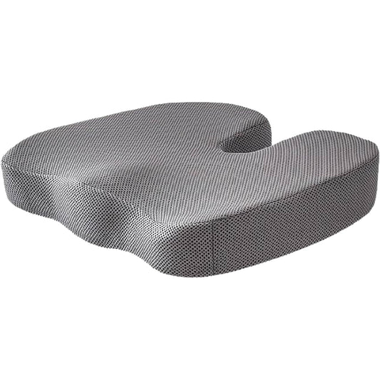 Memory Foam Orthotic Pillow Beautiful Buttock Pad Hemorrhoid Pad U-Shaped Slow Rebound Cushion - Gray - Medaid