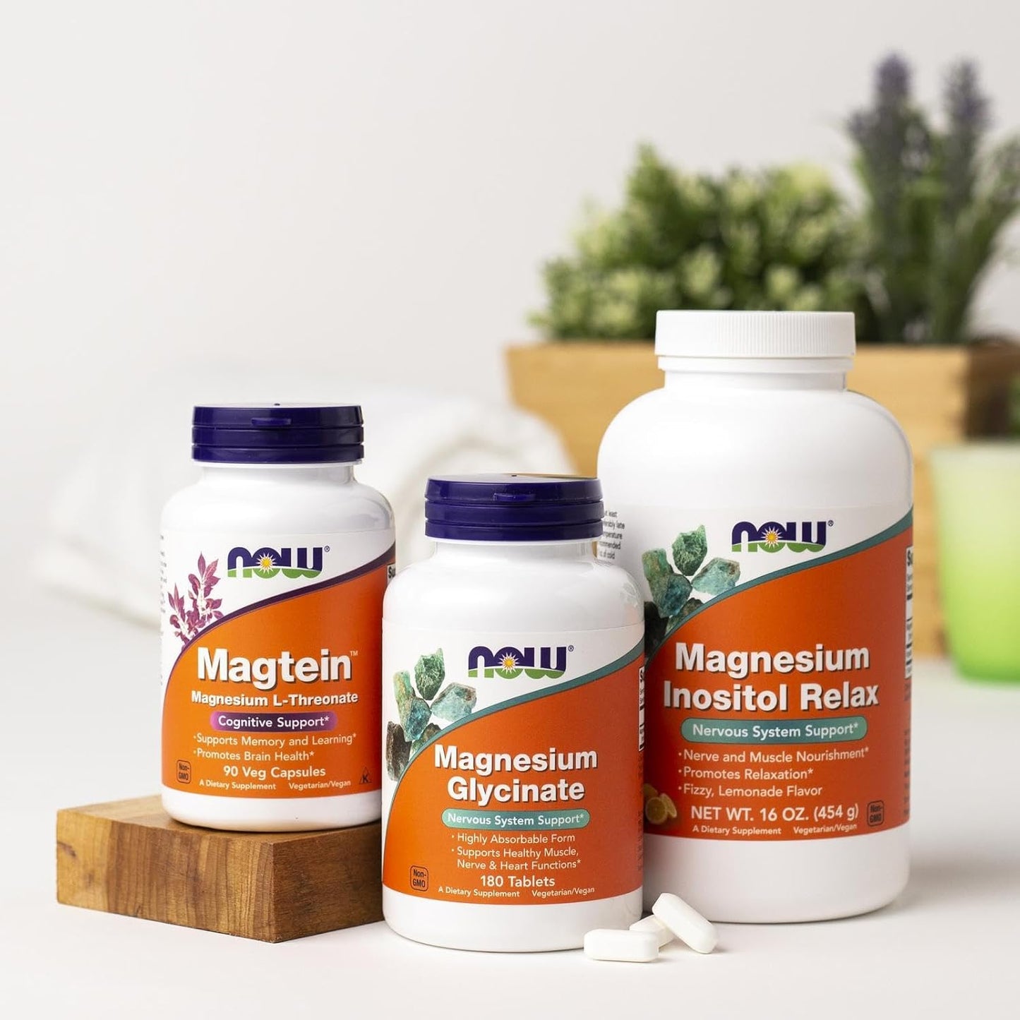 NOW Foods Supplements, Magnesium Glycinate 100 mg, Highly Absorbable Form, 180 Tablets - Medaid