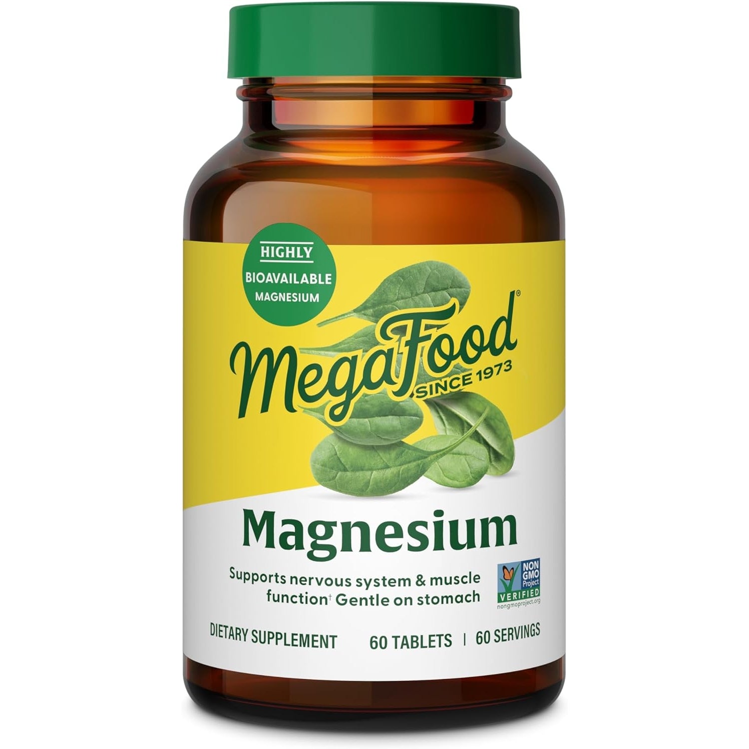 MegaFood Calcium Magnesium Supplement - with fermented Magnesium Glycinate - Supports Bone Health & Heart Health - Calcium & Magnesium Supplement for Men & Women - Non-GMO - 90 Tabs (30 Servings) - Medaid