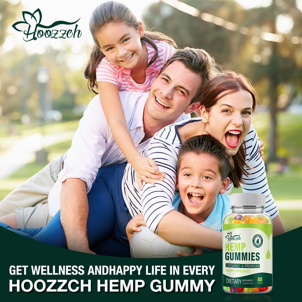 High Potency Hemp Gummies Made with Pure Hemp Oil Gummy, Advanced Extra Strength Vegan, Gluten- Free for Adults Made in USA - Medaid