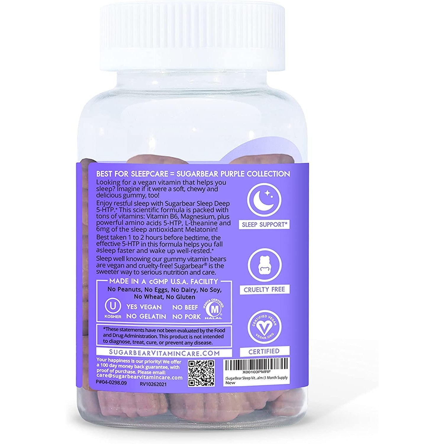 Sugarbear - Sleep Deep 5‑HTP Vitamin Gummies | 60 Gummies - Medaid