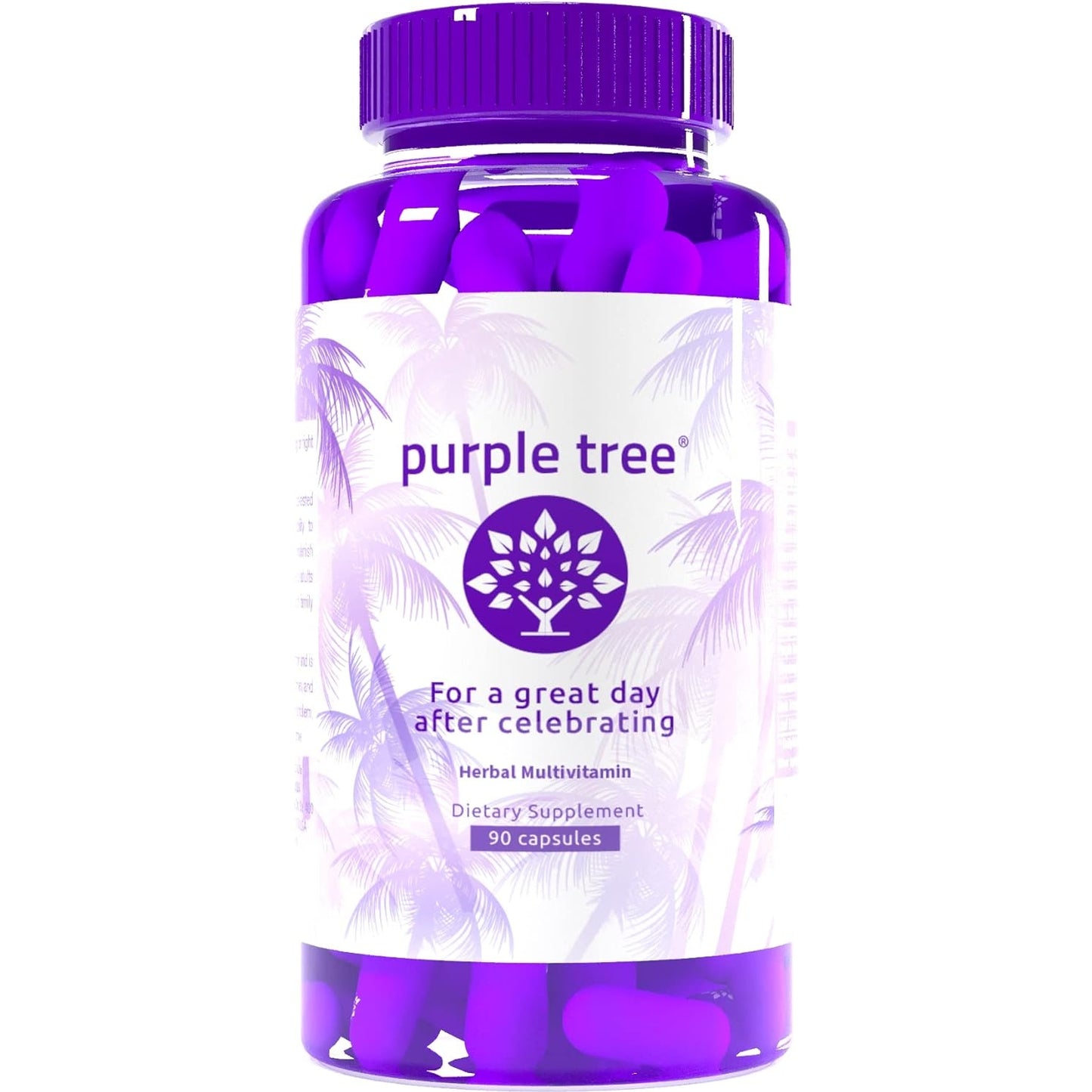 purple tree Post-Celebration Wellness | Liver Support, Body Replenisher, Rapid Hydration | Dihydromyricetin DHM, Milk Thistle, Electrolytes, Vitamin B, Willow Bark, Quercetin (90 Pills) - Medaid