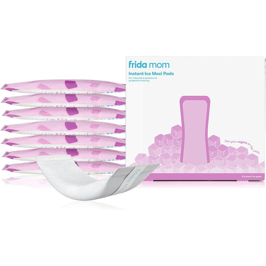 Frida Mom 2-in-1 Postpartum Pads, Absorbent Perineal Ice Maxi Pads, Instant Cold Therapy Packs and Maternity Pad in One - Medaid